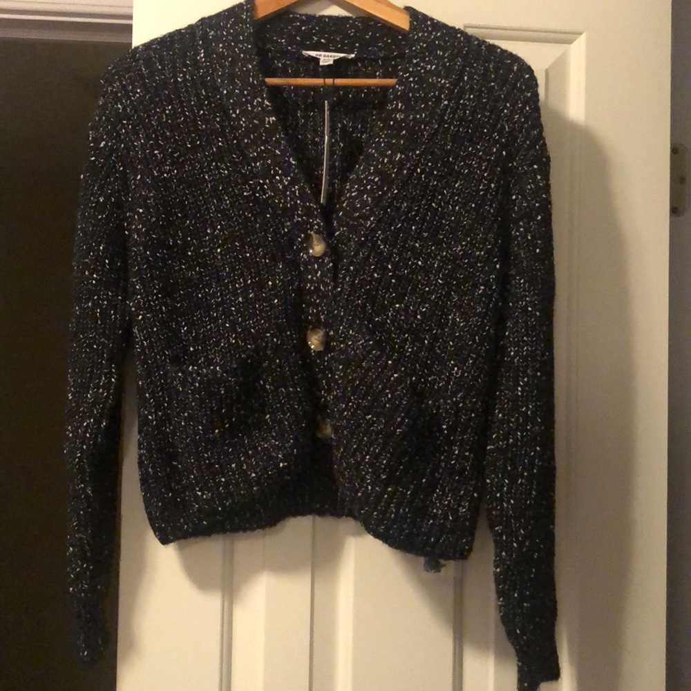 NWT BB Dakota speckled crop cardigan
